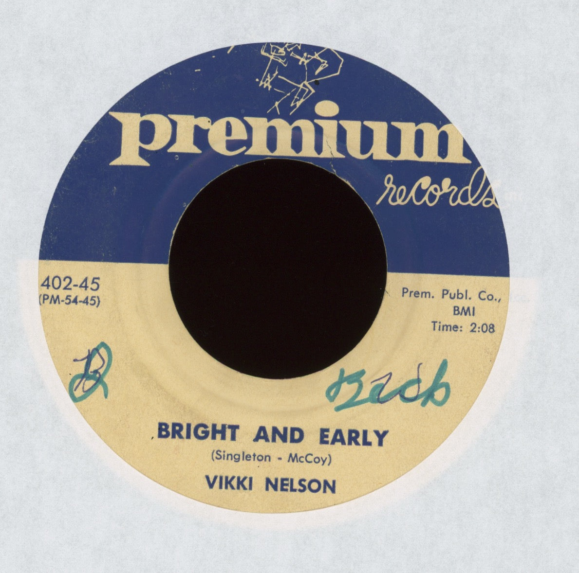 Vikki Nelson - Bright And Early on Premium R&B 45