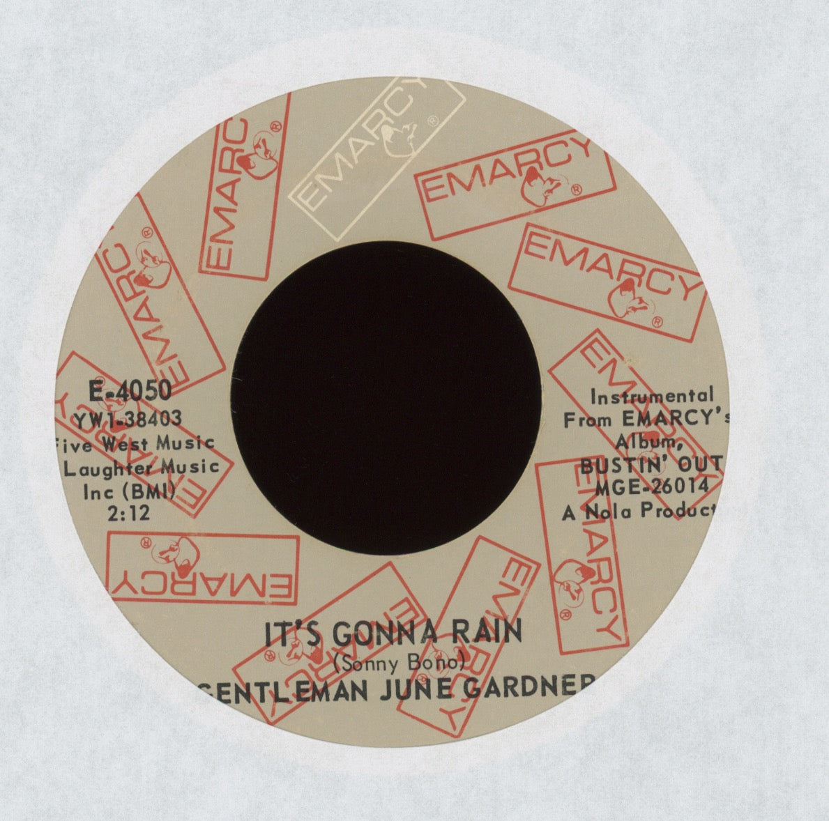 Gentlemen June Gardner - It's Gonna Rain on Emarcy Mod Soul 45