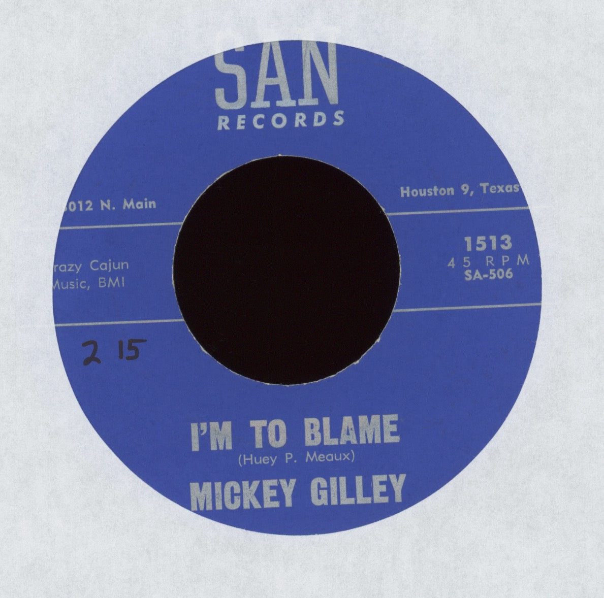 Mickey Gilley - I Ain't Bo Diddley on SAN Rockabilly 45