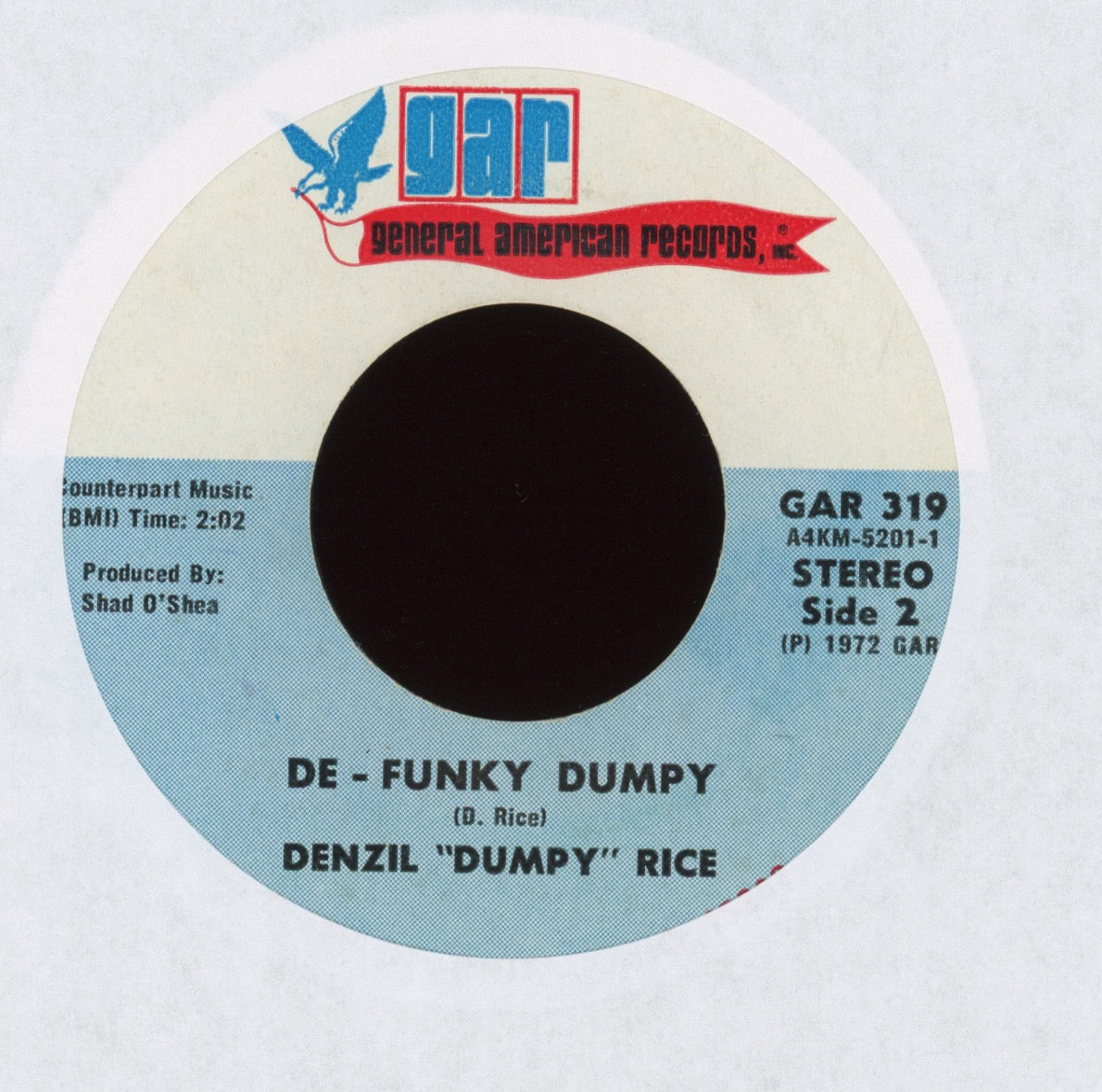 Denzil Dumpy Rice - De-Funky Dumpy on GAR Funk 45