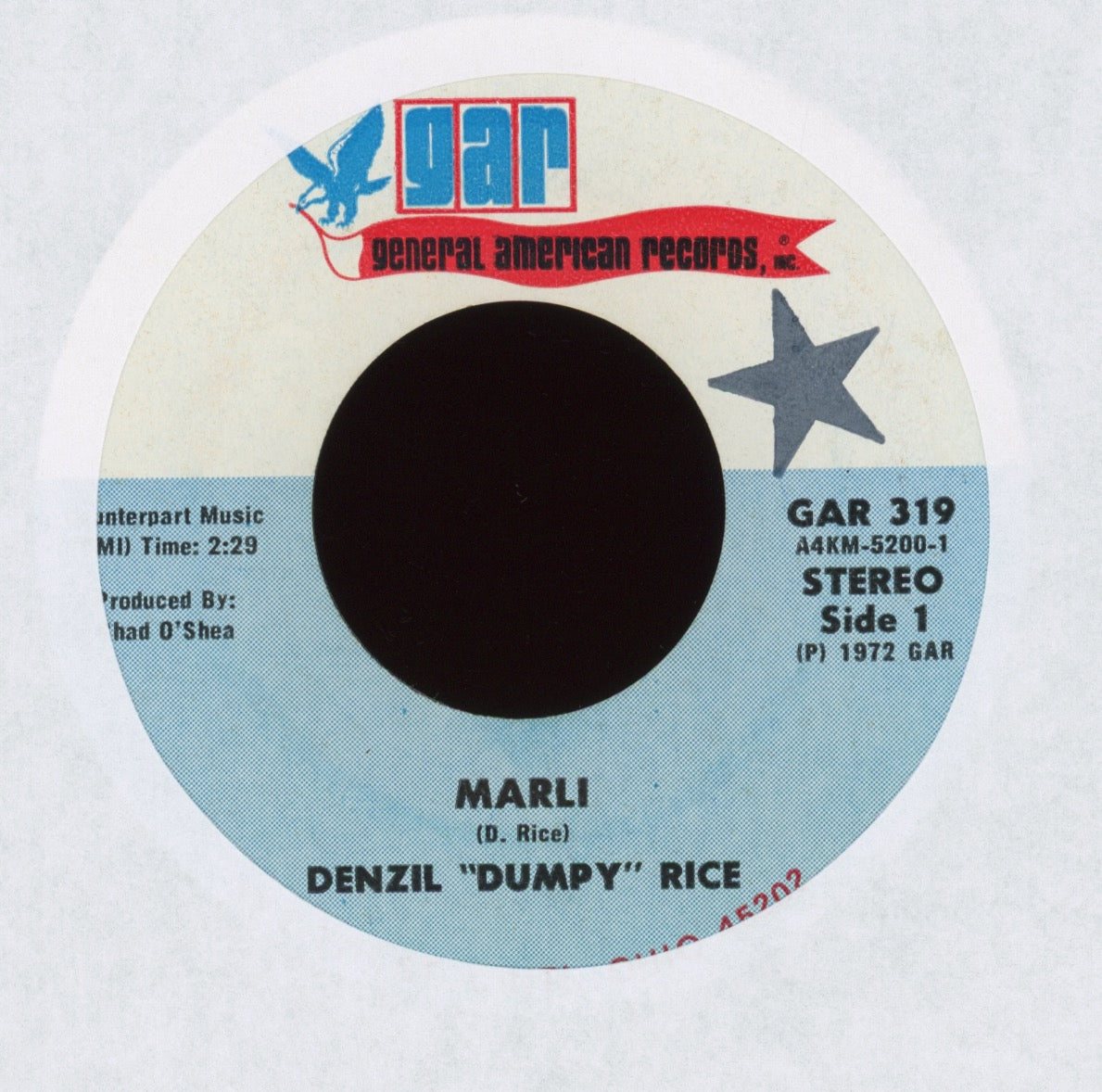 Denzil Dumpy Rice - De-Funky Dumpy on GAR Funk 45