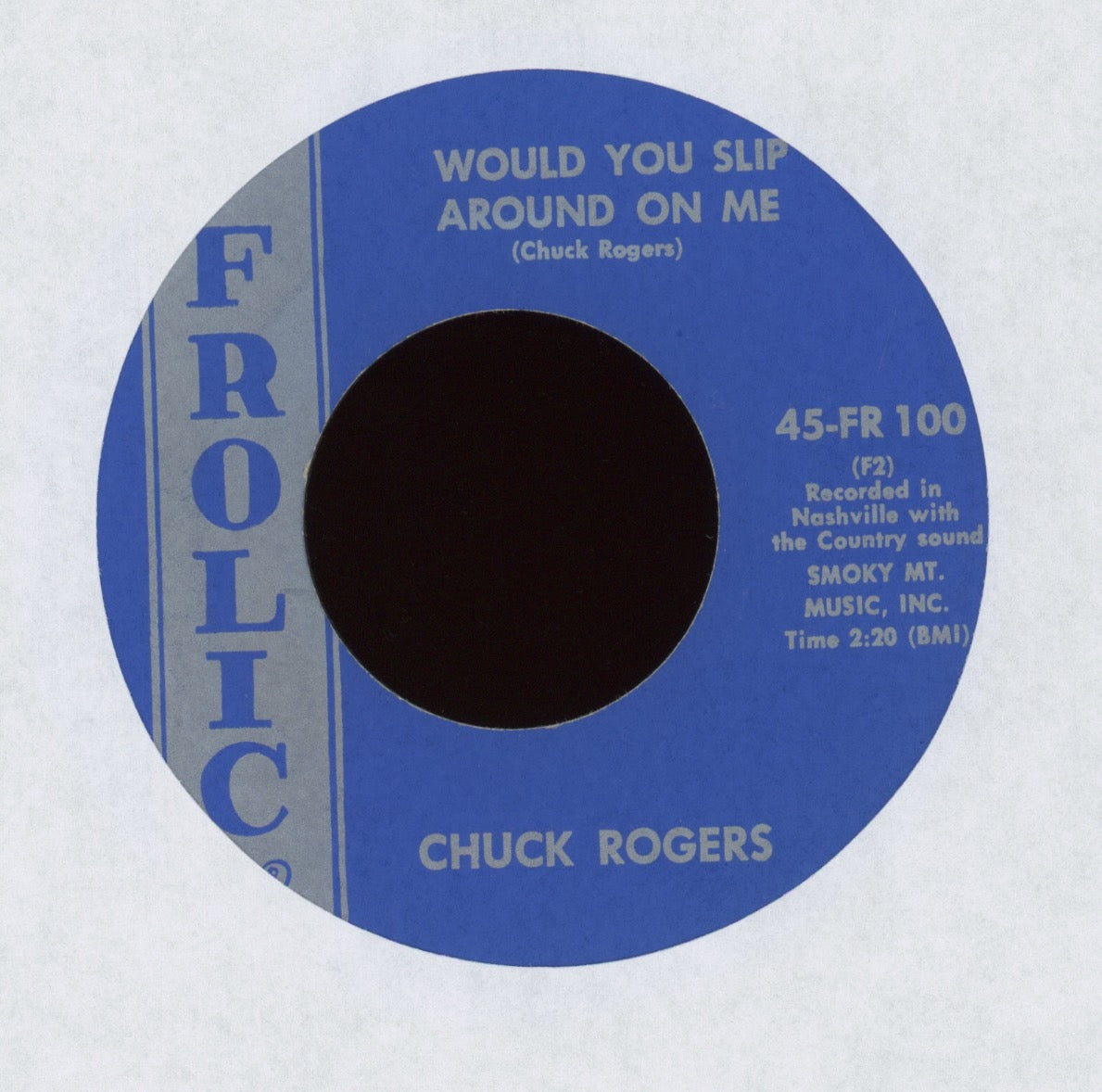 Chuck Rogers - Hillbillies On Mars Vs: The Grand Ole Opry on Frolic Hillbilly Bop 45