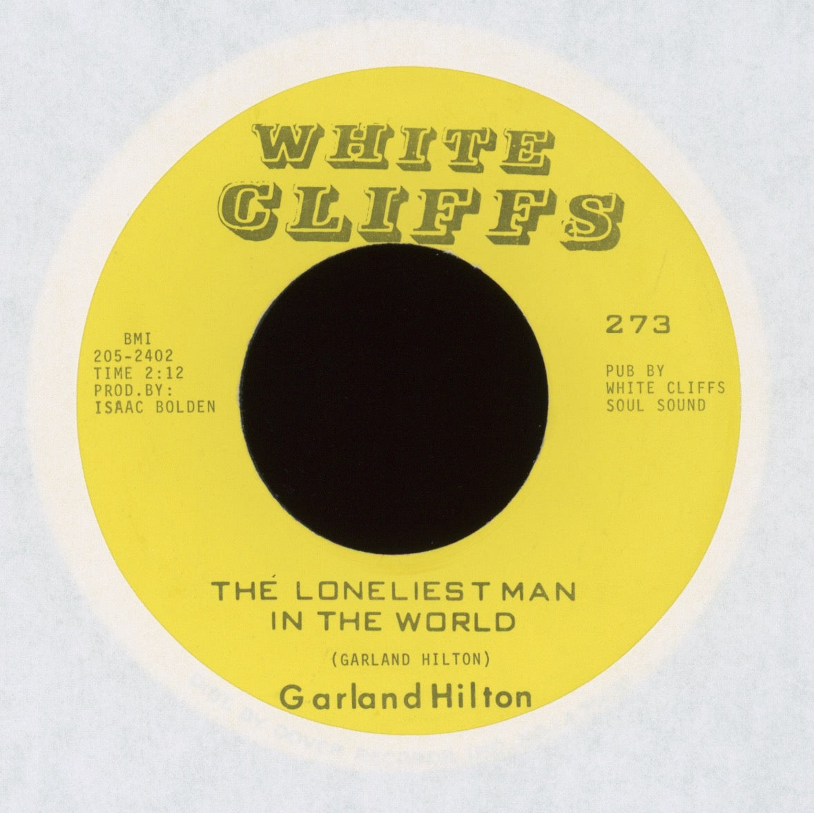 Garland Hilton - Return Of Billie Joe on White Cliffs Soul Funk 45
