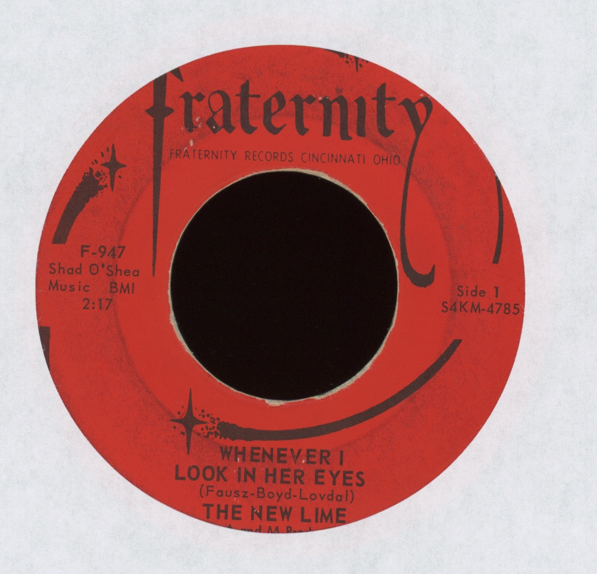 The New Lime - Whenever I Look In Her Eyes on Fraternity Garage 45
