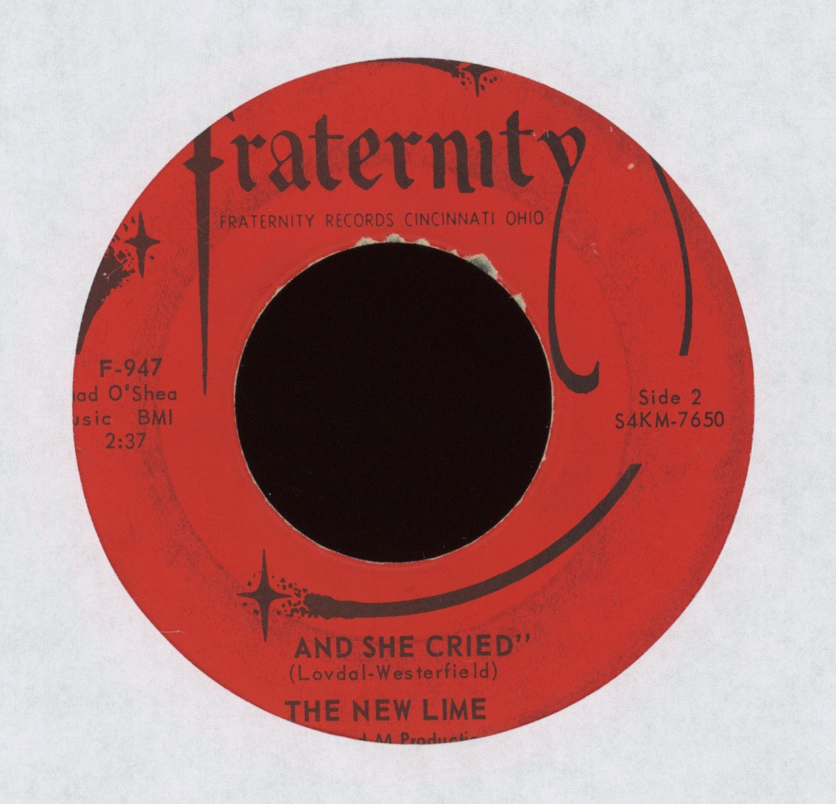 The New Lime - Whenever I Look In Her Eyes on Fraternity Garage 45