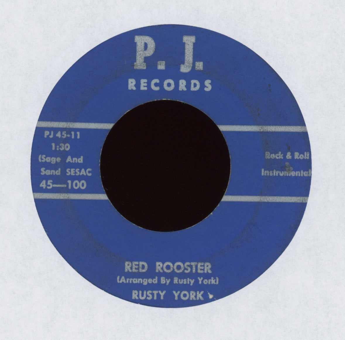 Rusty York - Sugaree on PJ Rockabilly 45