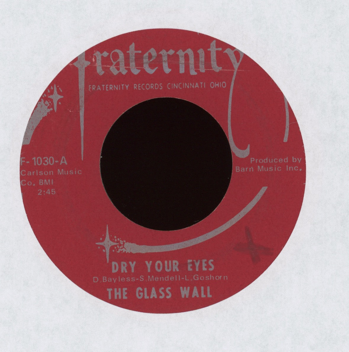 The Glass Wall - Dry Your Eyes on Fraternity Psych 45