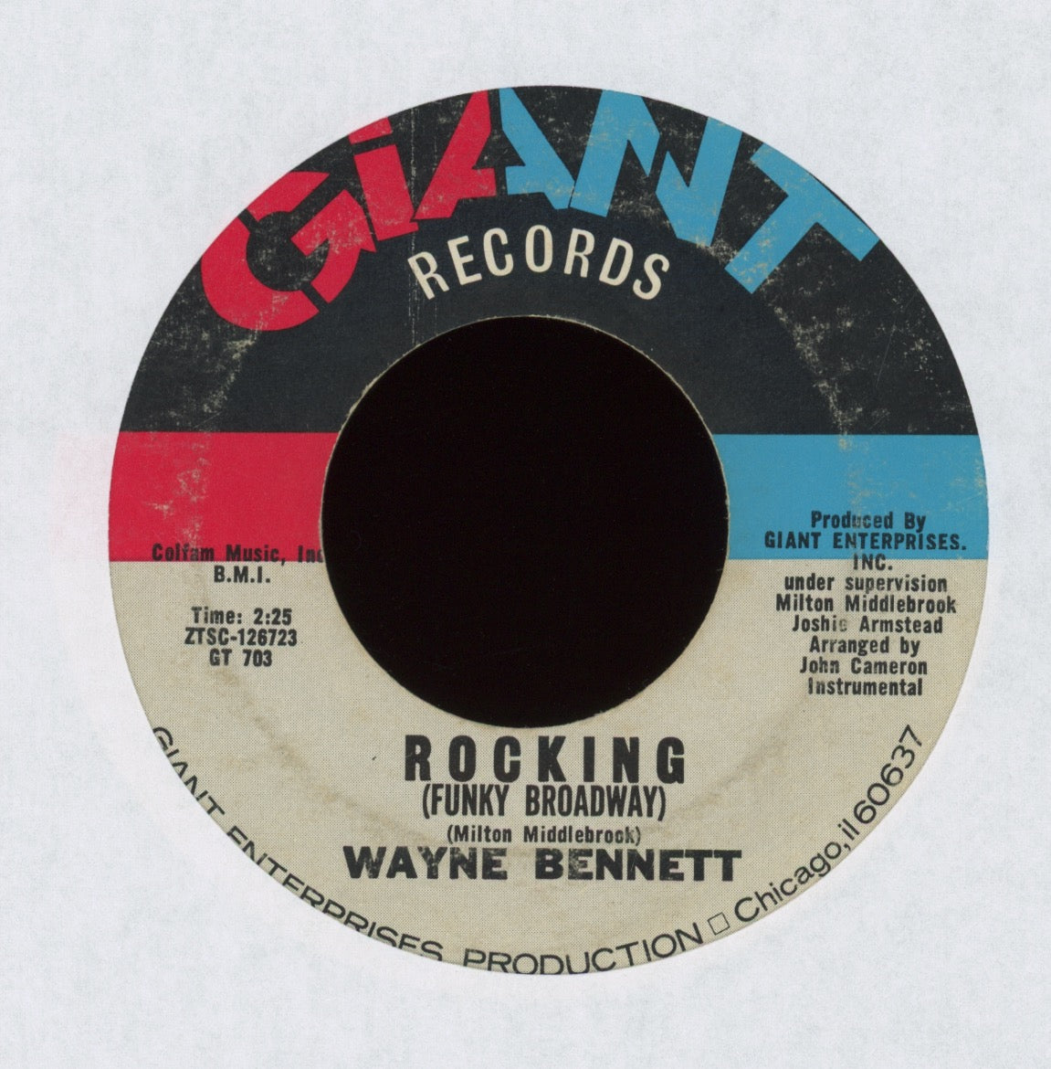 Wayne Bennett - Casanova (Your Playing Days Are Over) on Giant Northern Soul Funk 45