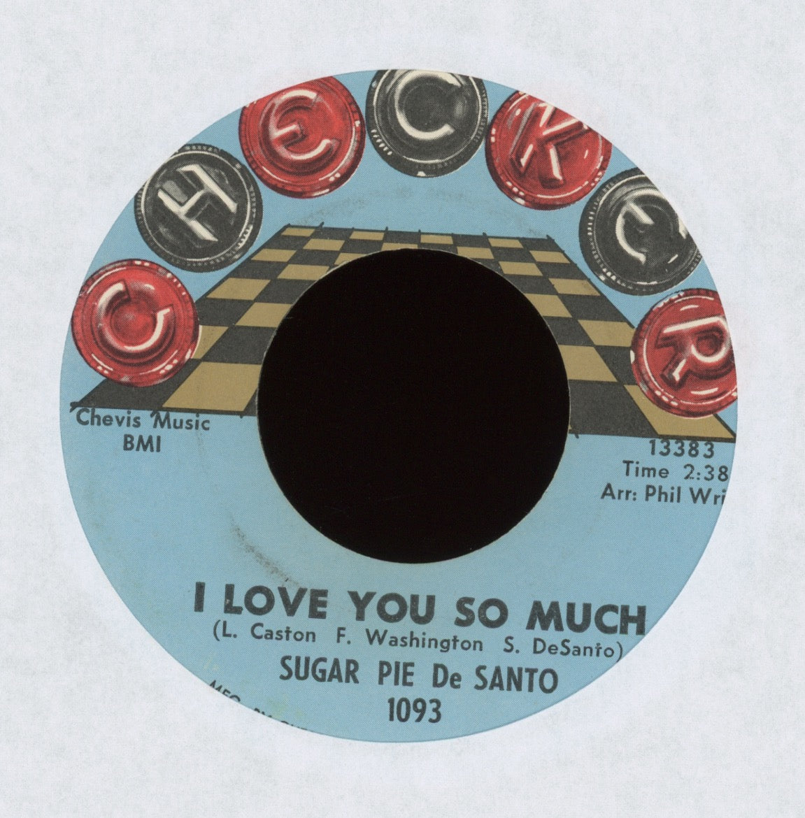 Sugar Pie DeSanto - I Don't Wanna Fuss on Checker Northern Soul R&B 45