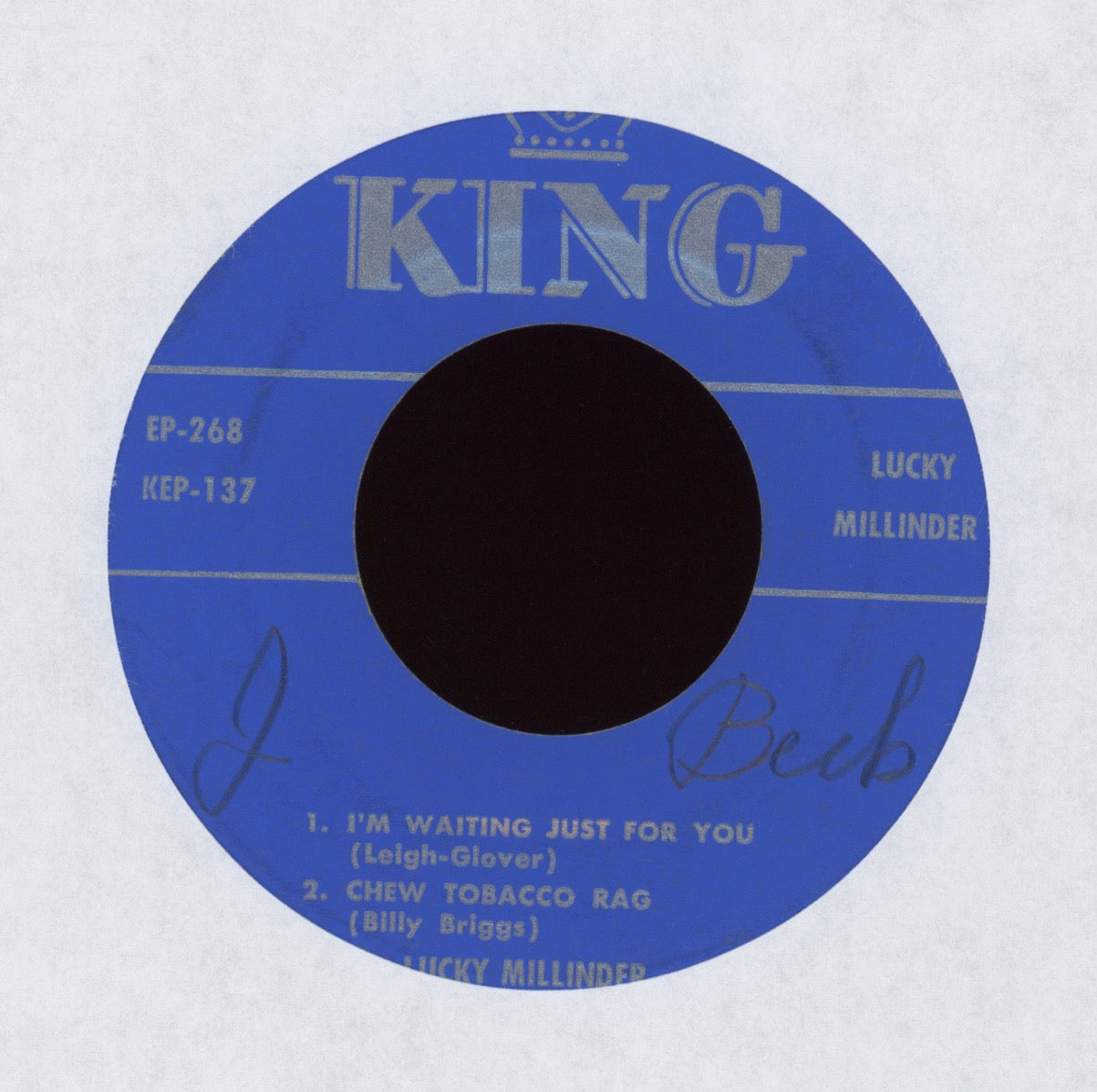 Lucky Millinder And His Orchestra - For Your Dancing & Listening Pleasure on King KEP-268 Jump Blues EP 45 With Cover