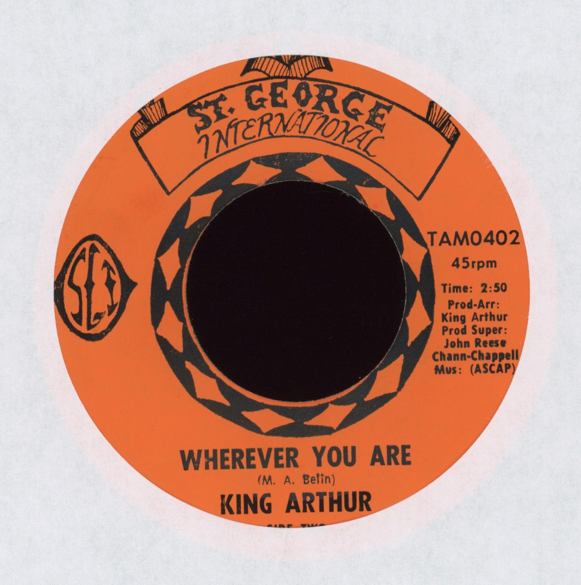 King Arthur - Wherever You Are on St. George International Soul Funk 45