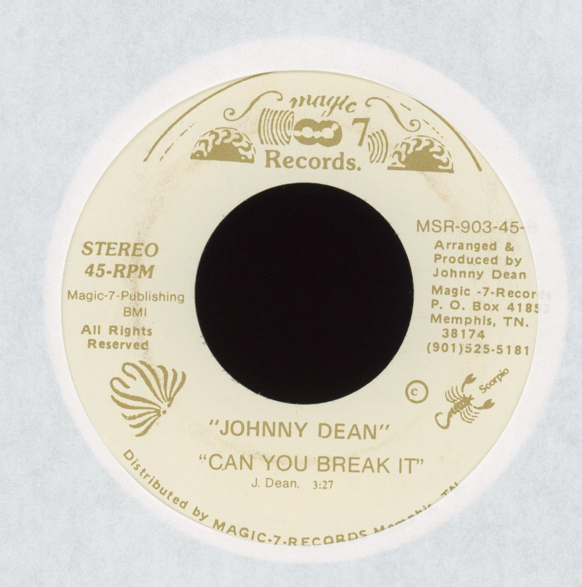 Johnny Dean - Can You Break It on Magic 7 Boogie Funk Sweet Soul 45