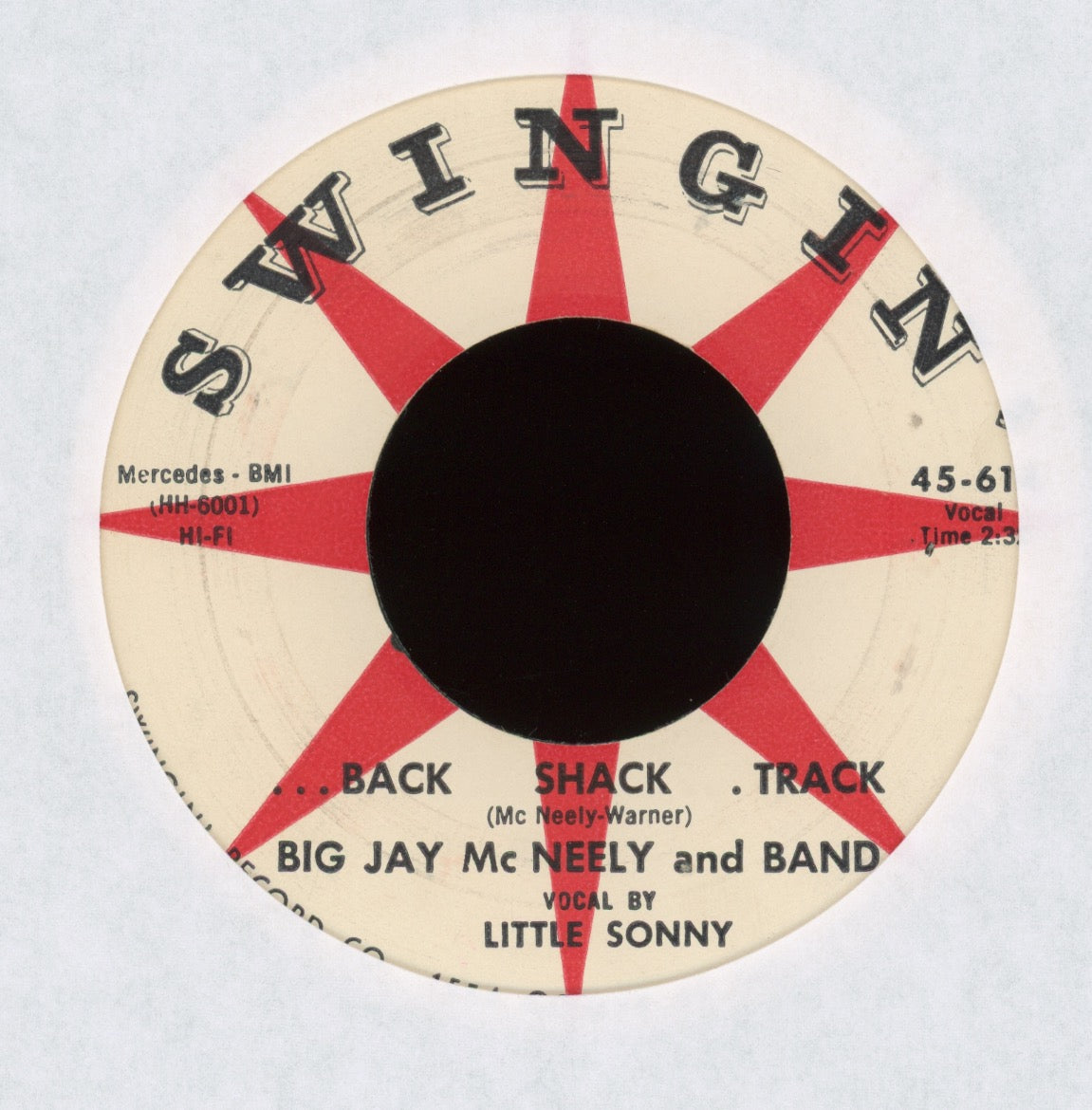 Big Jay McNeely & Band - ...Back...Shack...Track on Swingin R&B 45