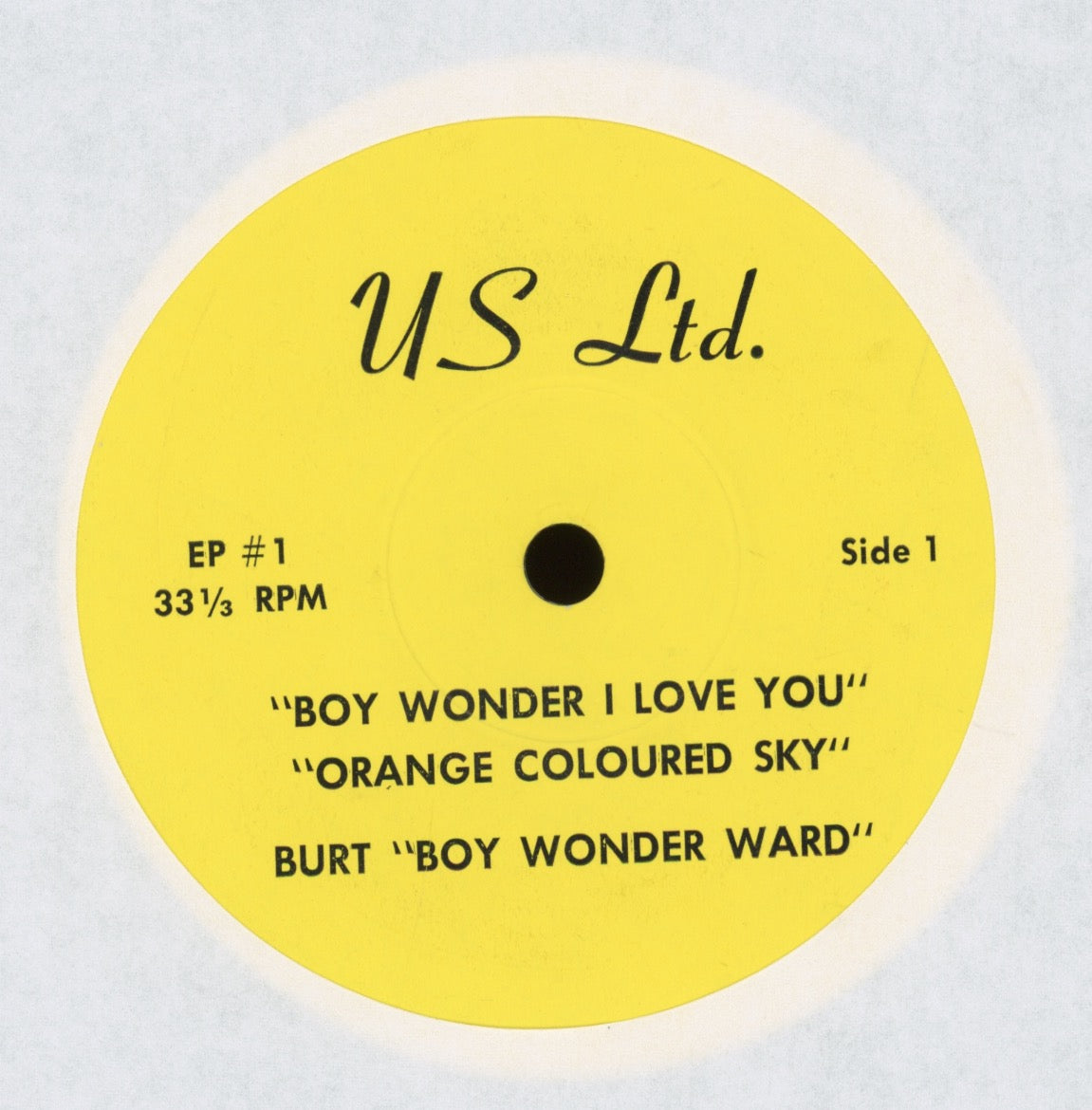 Bob Guy / Burt Boy Wonder Ward - Dear Jeepers on U.S. Ltd Teen Halloween Horror 7"