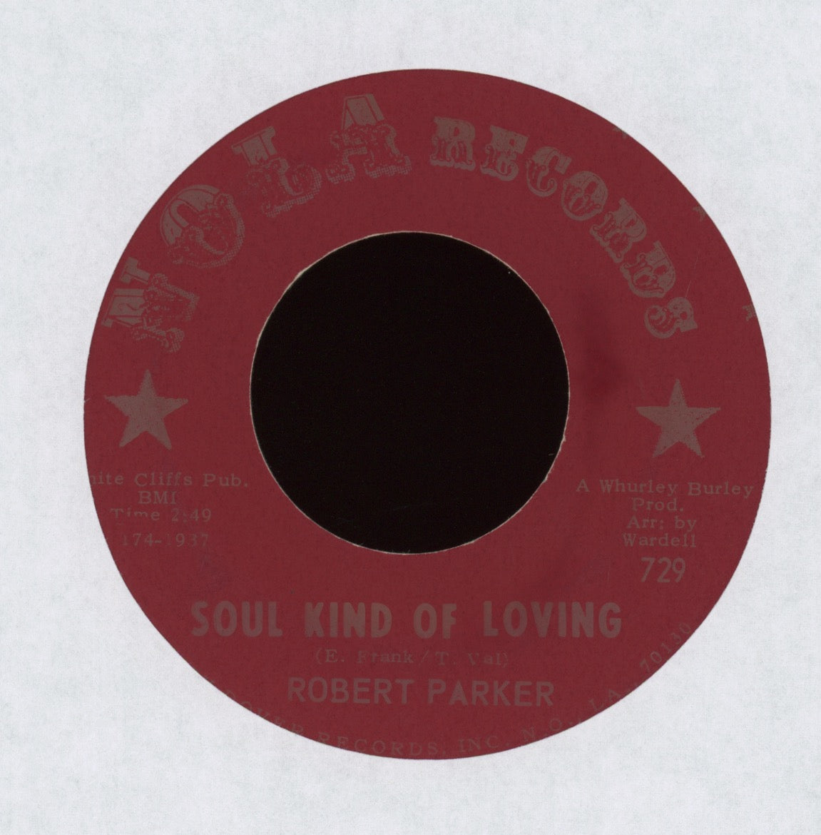 Robert Parker - Tip Toe on NOLA Northern Soul 45