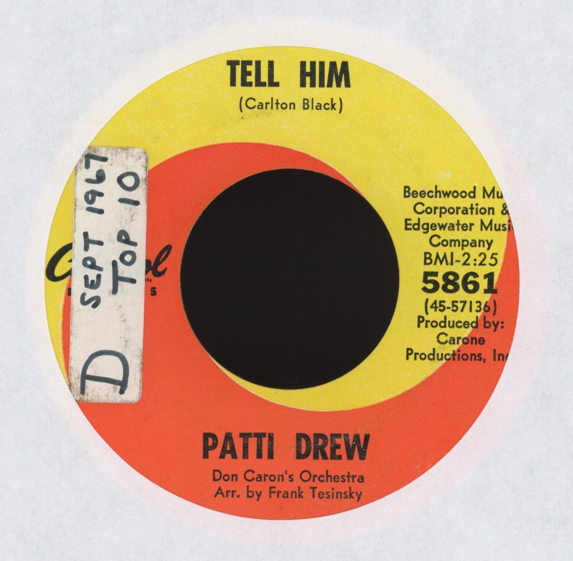 Patti Drew - Tell Him on Capitol Northern Soul 45