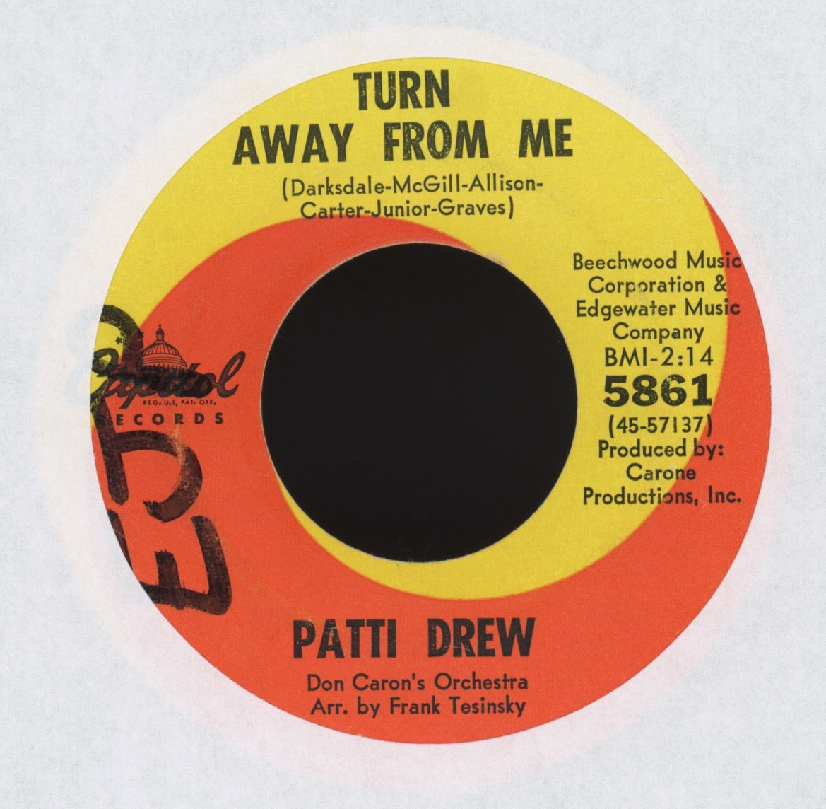 Patti Drew - Tell Him on Capitol Northern Soul 45