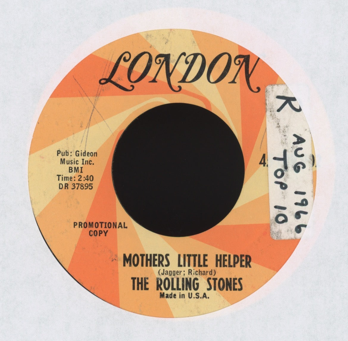 The Rolling Stones - Mothers Little Helper on London Promo Rock 45