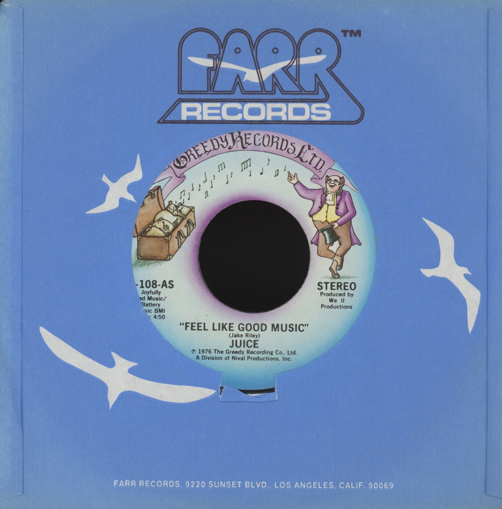 Juice - Catch A Groove on Greedy Funk 45