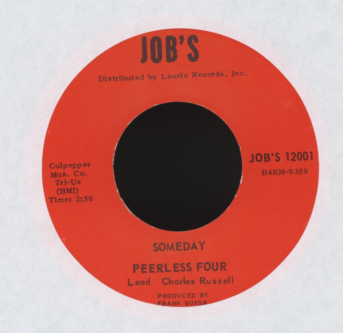 Peerless Four - Peace In The Valley on Job's Gospel Soul 45