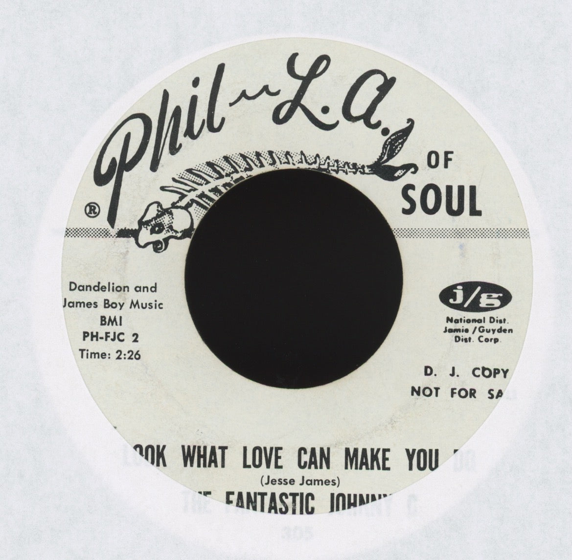 The Fantastic Johnny C - Boogaloo Down Broadway on Phil L.A. of Soul Promo Soul 45