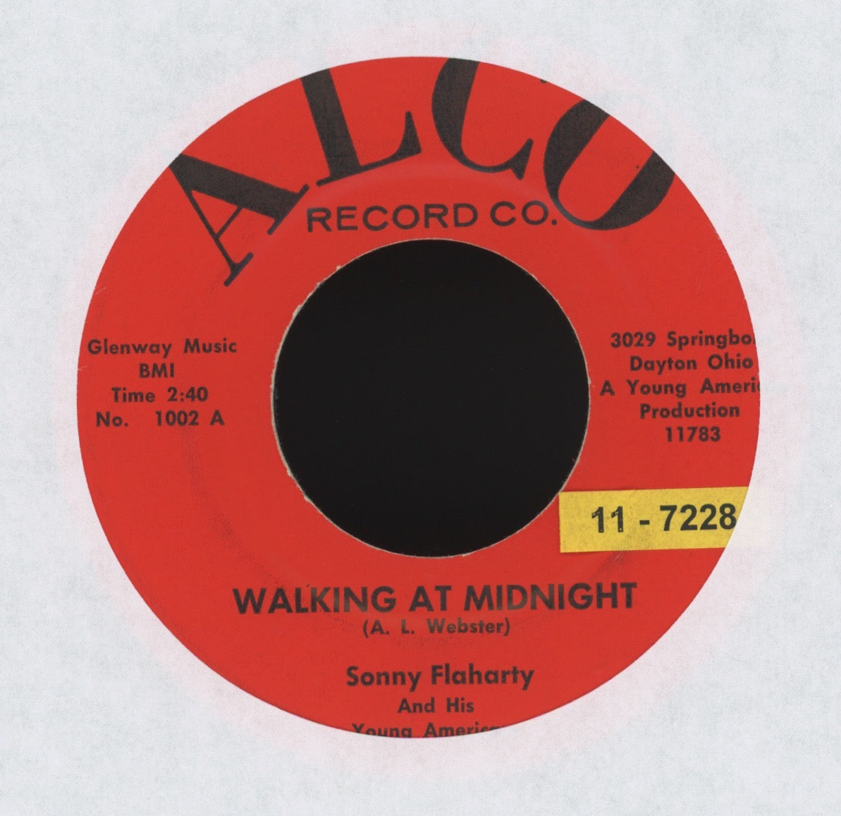 Sonny Flaharty And His Young Americans - Mickey Monkeyed on Alco R&B 45