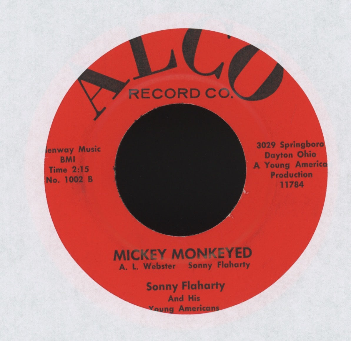 Sonny Flaharty And His Young Americans - Mickey Monkeyed on Alco R&B 45