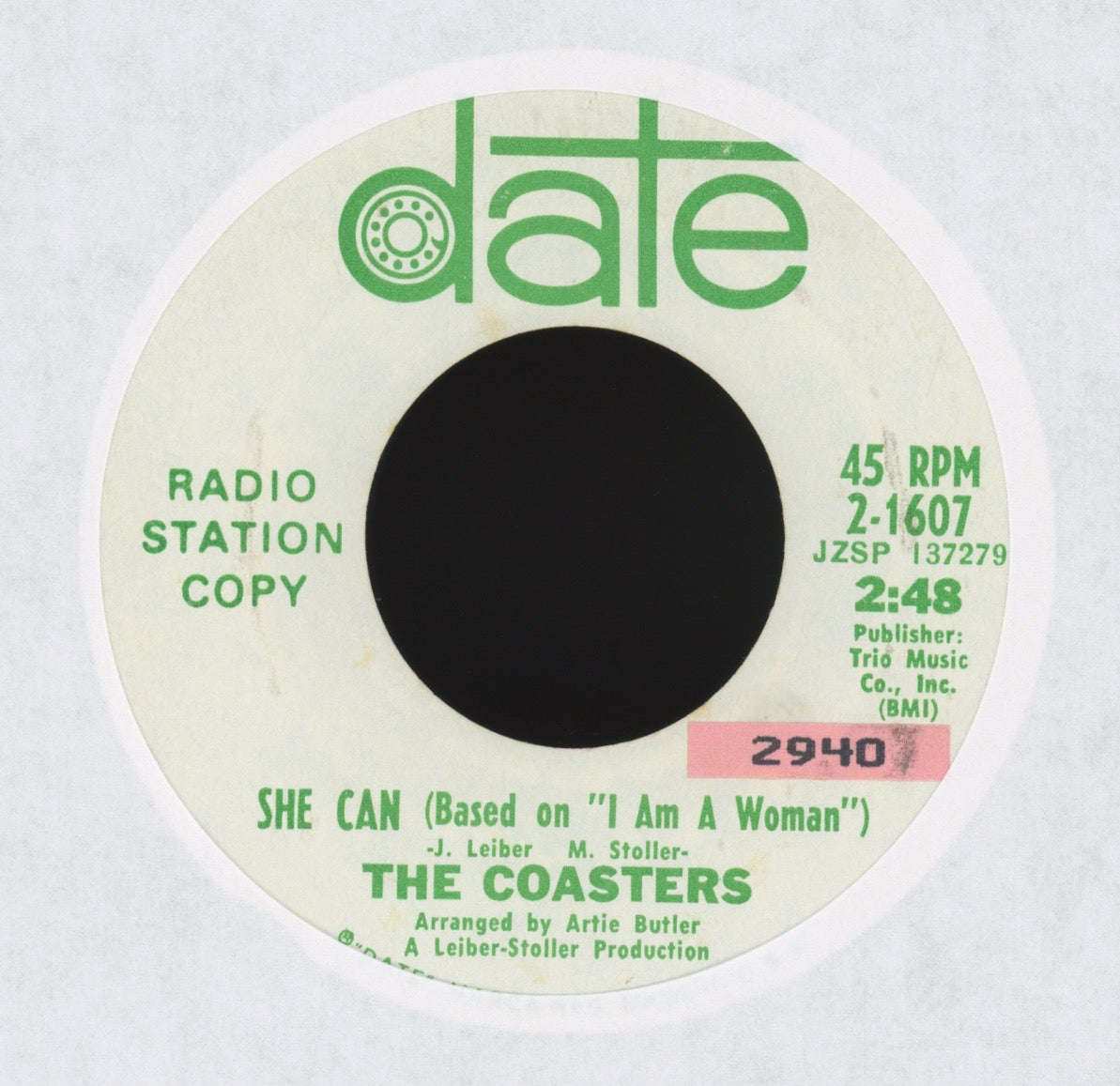 The Coasters - She Can on Date Promo Funk 45