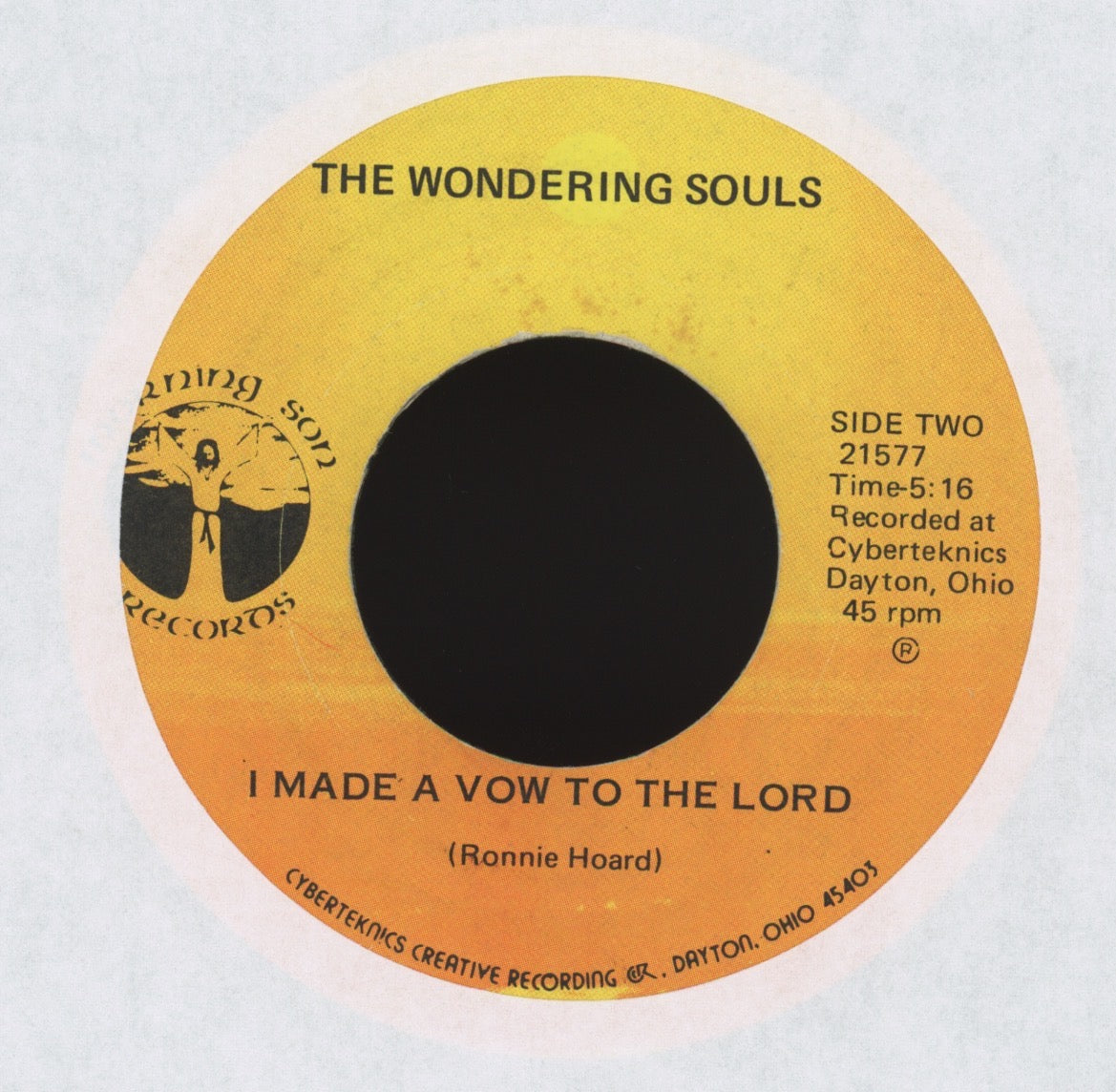 The Wondering Souls - The Jordan River on Morning Son Gospel Funk 45