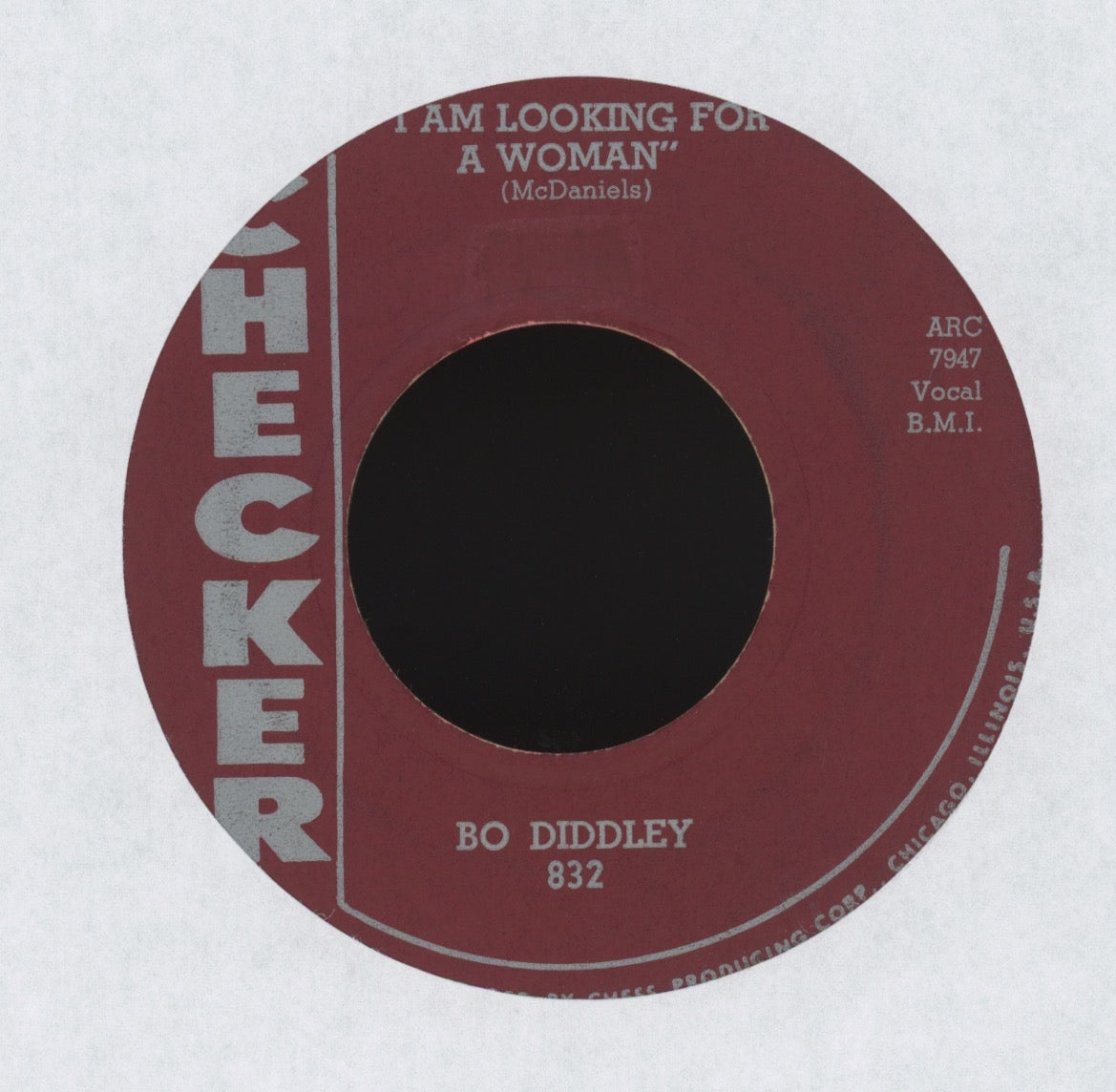 Bo Diddley - Diddy Wah Diddy on Checker R&B Repress 45