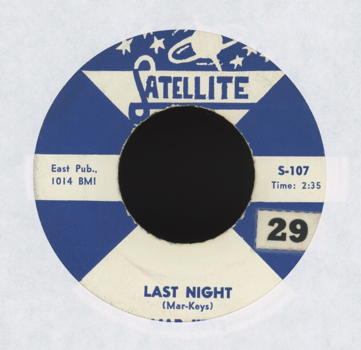 The Mar-Keys - Last Night on Satellite Instro R&B 45