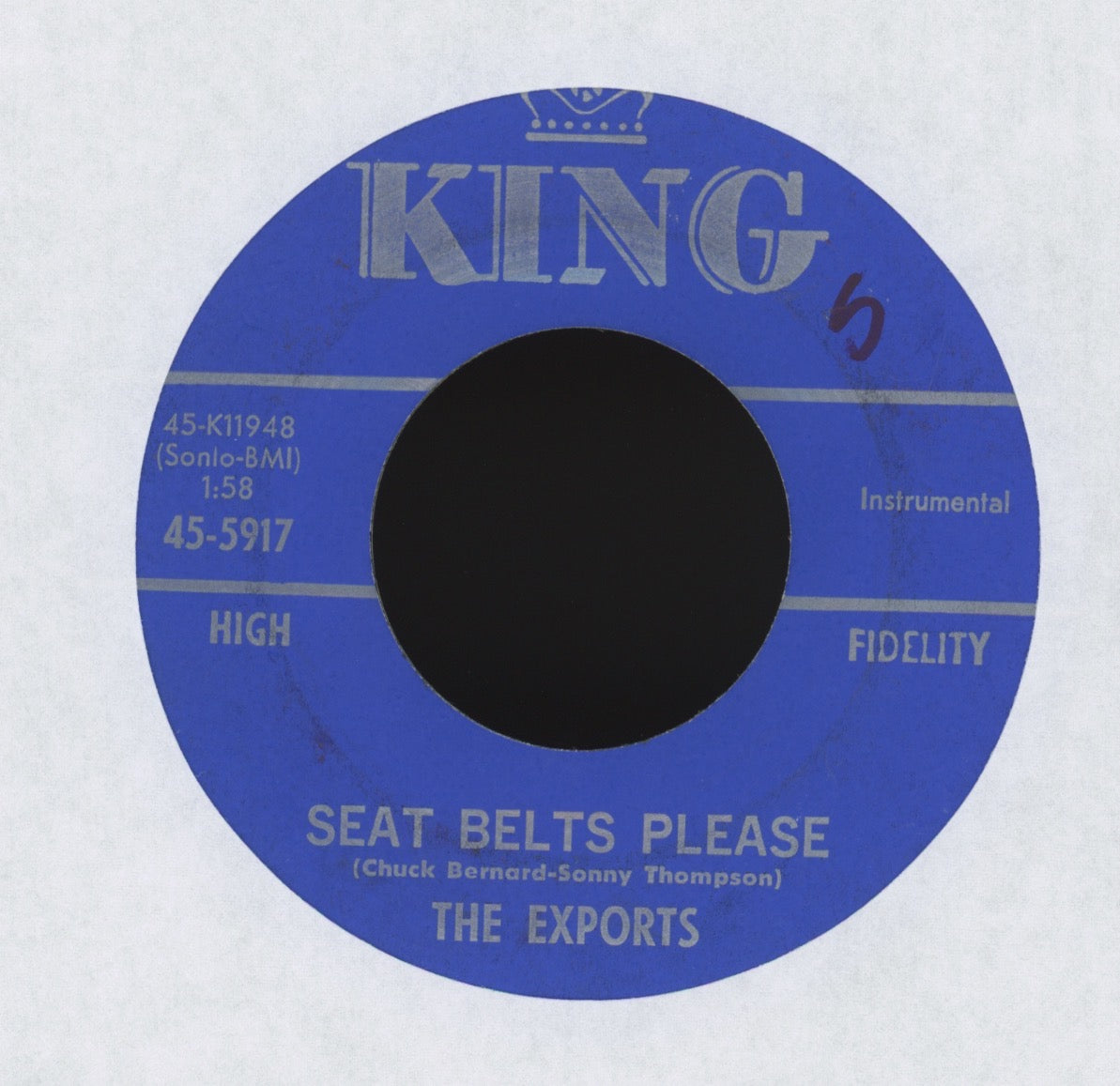 The Exports - Car Hop / Seat Belts Please Hot Rod Surf 45