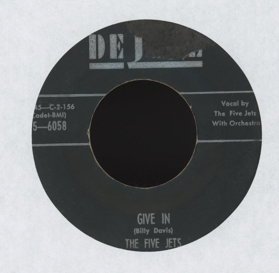 The Five Jets - Tell Me You're Mine on DeLuxe R&B Doo Wop 45