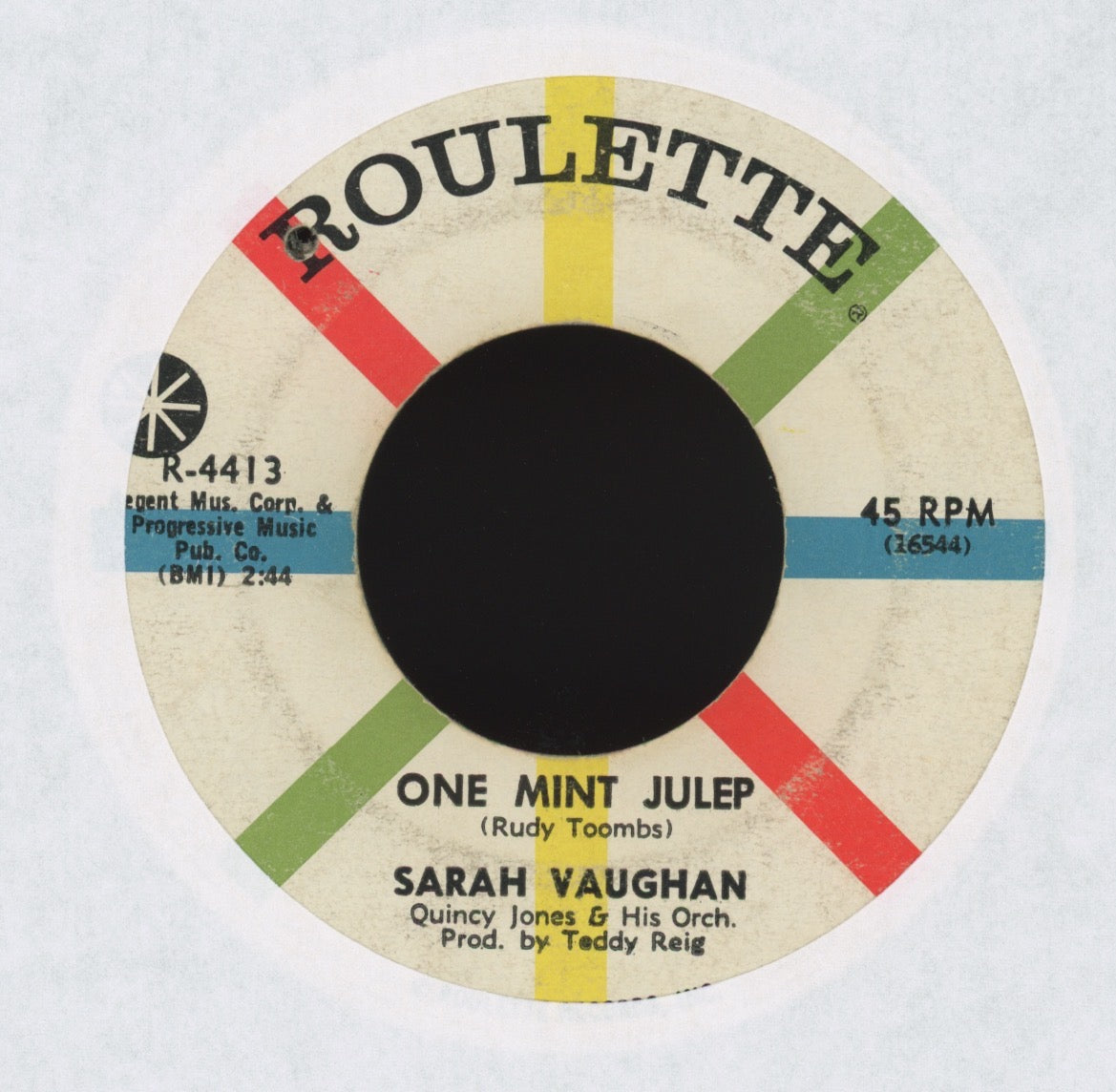 Sarah Vaughan - Mama (He Treats Your Daughter Mean) on Roulette R&B 45