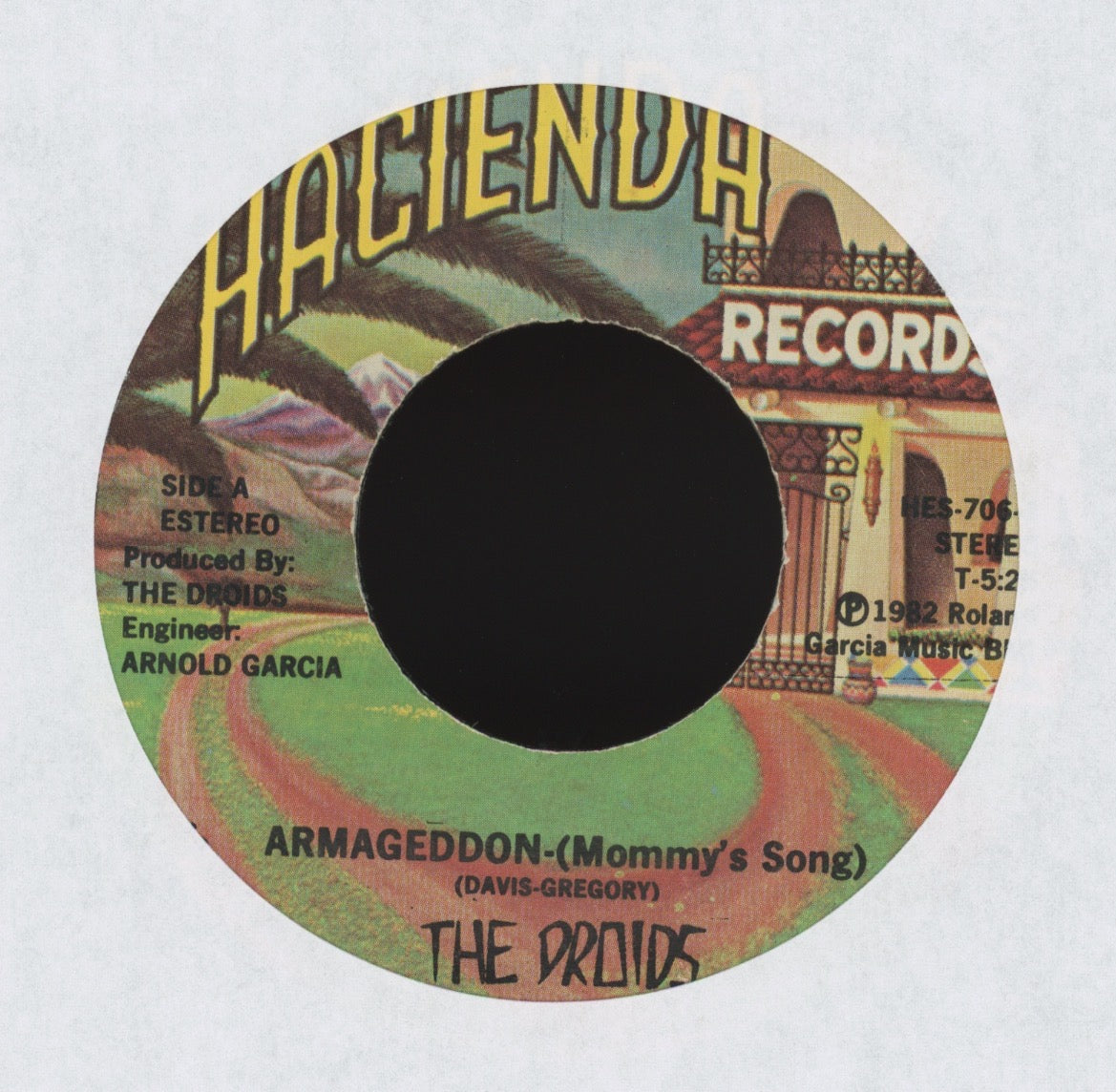The Droids - Armageddon (Mommy's Song) on Hacienda New Wave Rock 45