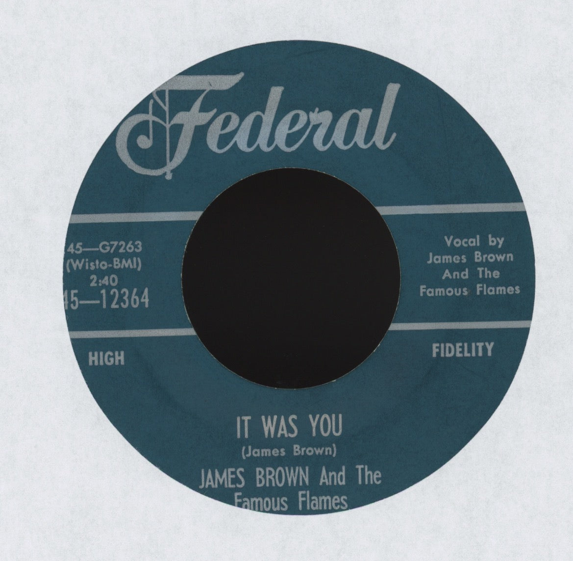 James Brown & The Famous Flames - Got To Cry on Federal