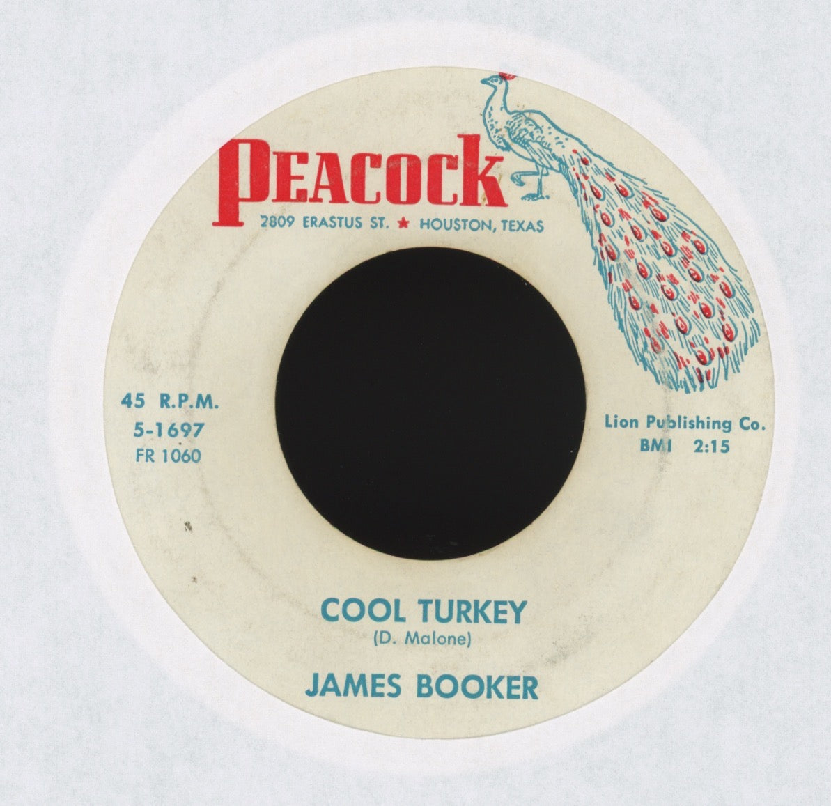James Booker - Gonzo on Peacock R&B Mod Soul 45