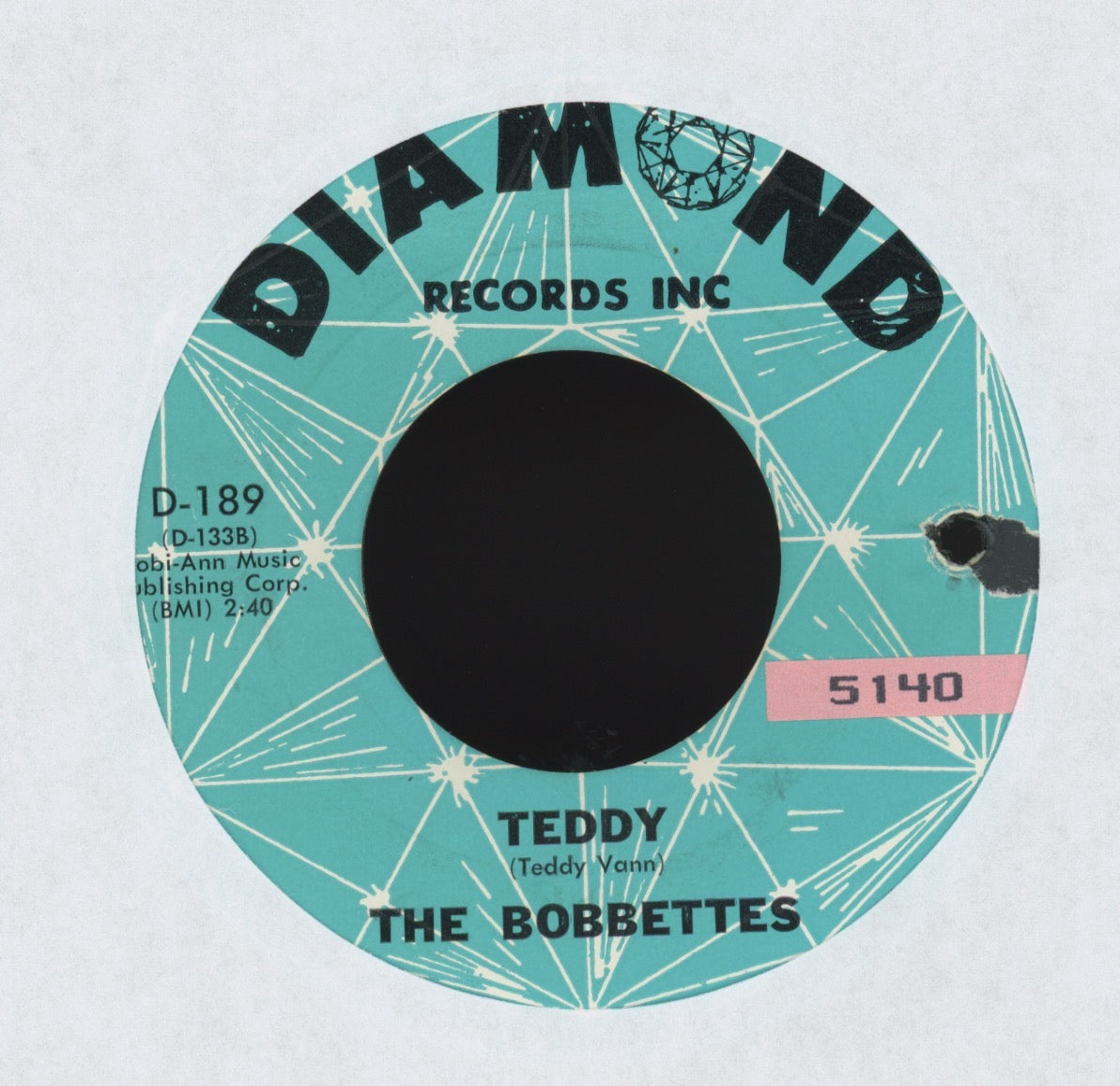 The Bobbettes - Love Is Blind / Teddy on Diamond R&B 45