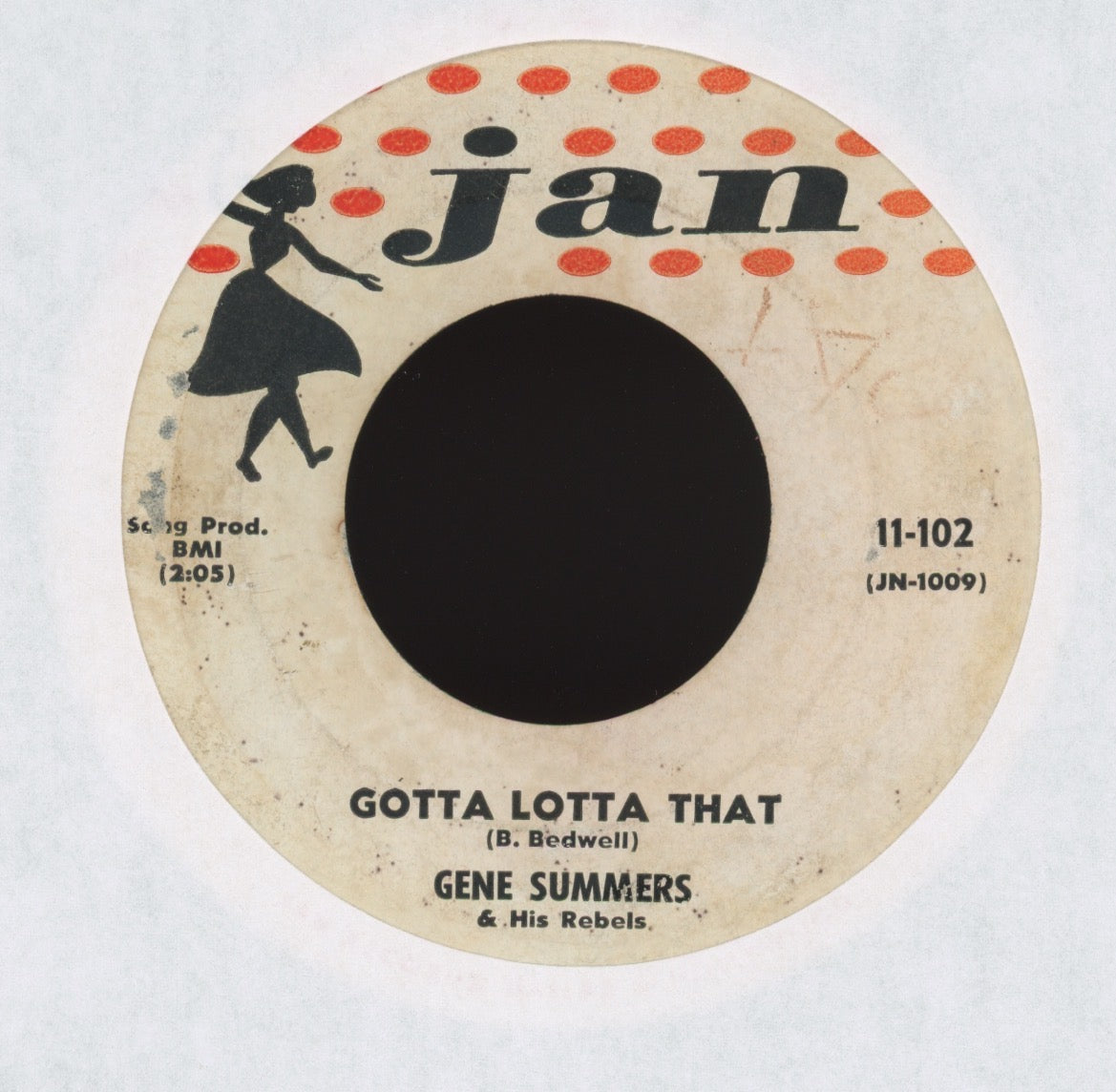 Gene Summers And His Rebels - Gotta Lotta That on Jan Rockabilly 45