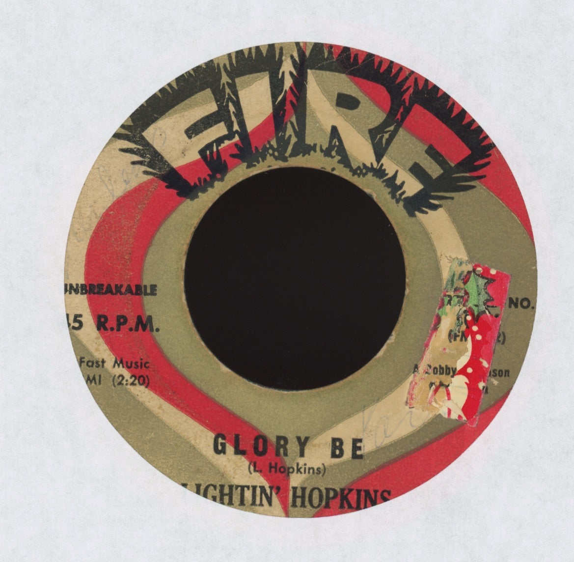 Lightnin' Hopkins - Mojo Hand on Fire R&B Blues 45