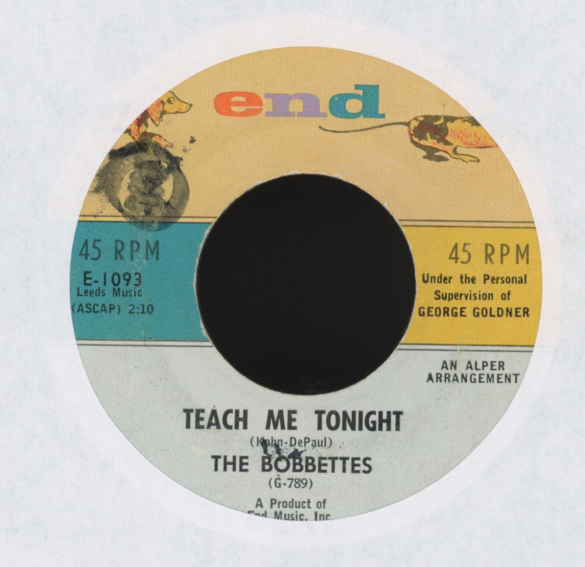 The Bobbettes - Mr. Johnny Q on End R&B Girl Group Popcorn 45