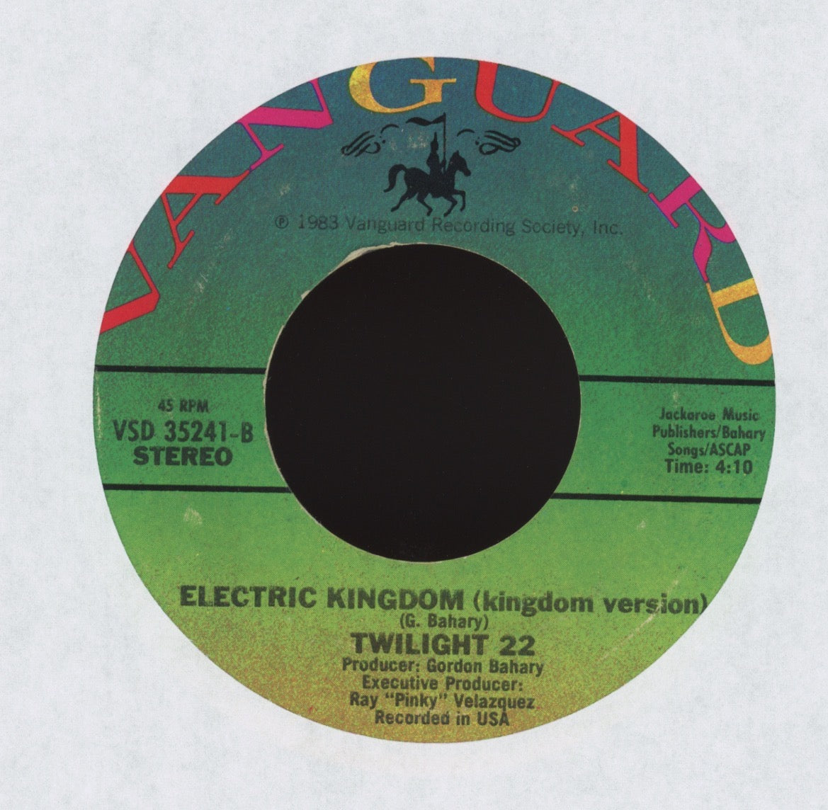 Twilight 22 - Electric Kingdom on Vanguard Electro Rap 45