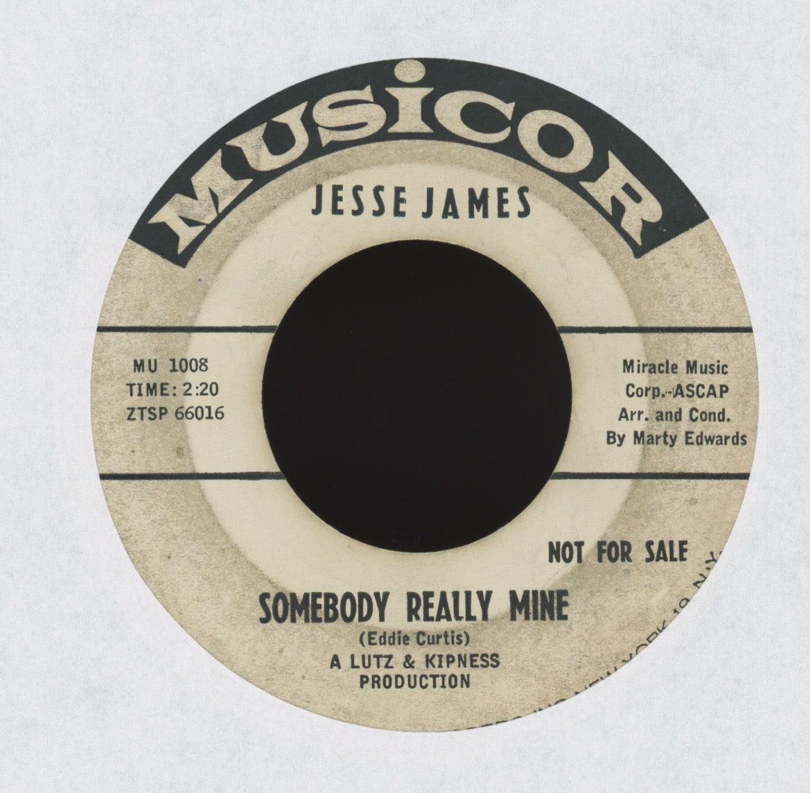 Jesse James - Dreams Never Hurt Nobody on Musicor Promo R&B Popcorn 45