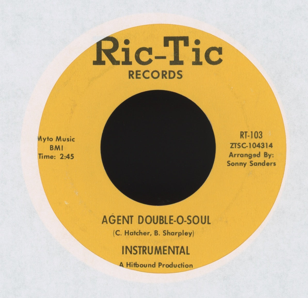Edwin Starr - Agent Double-O-Soul on Ric-Tic Northern Soul 45