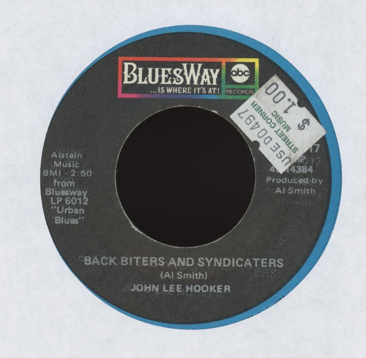 John Lee Hooker - Think Twice Before You Go on Bluesway R&B Blues 45