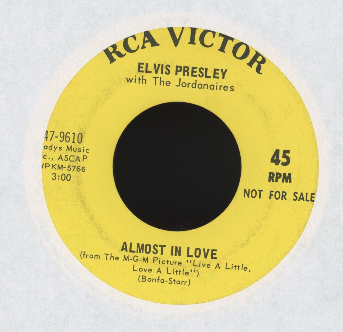 Elvis Presley - A Little Less Conversation on RCA Promo Mod Funk 45 Breaks