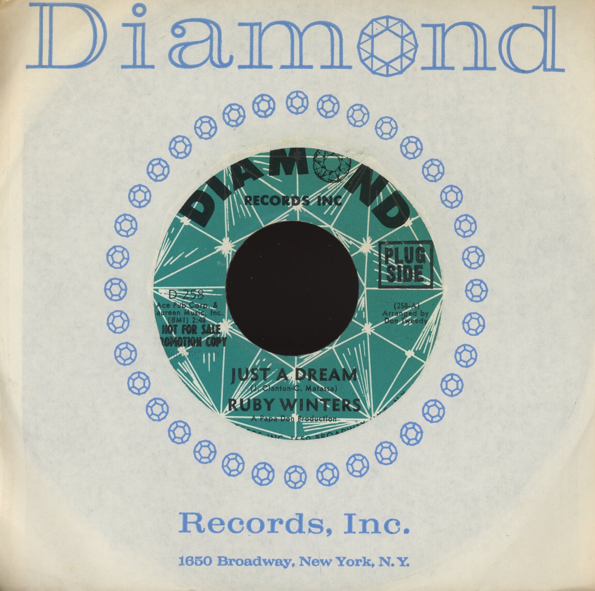 Ruby Winters - I Don't Want To Hurt Nobody on Diamond Northern Soul 45