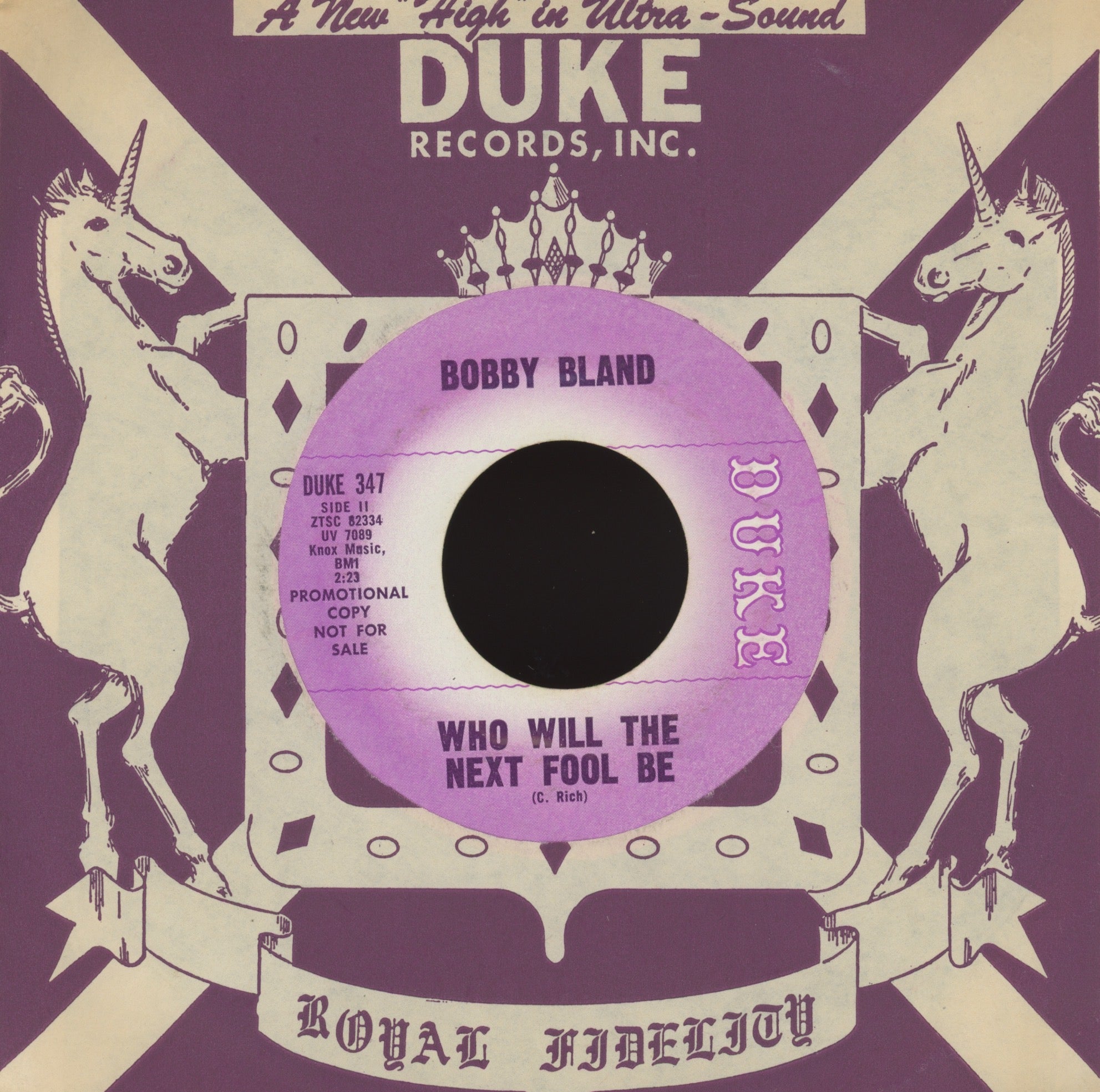 Bobby Bland - Blue Moon on Duke R&B 45