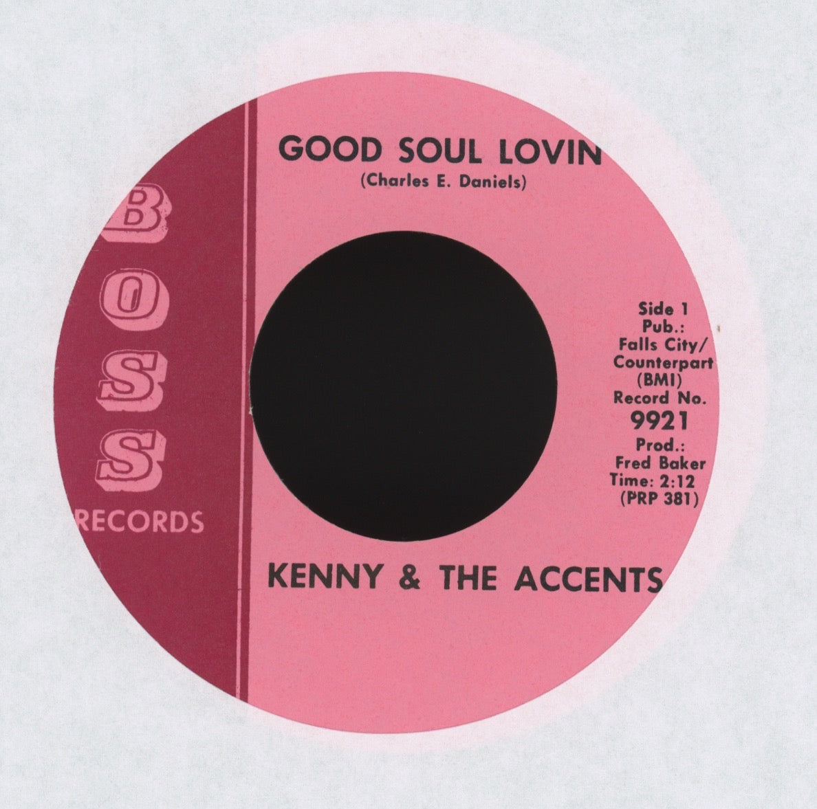 Kenny & The Accent Revue - Good Soul Lovin' on Boss Mod Garage 45