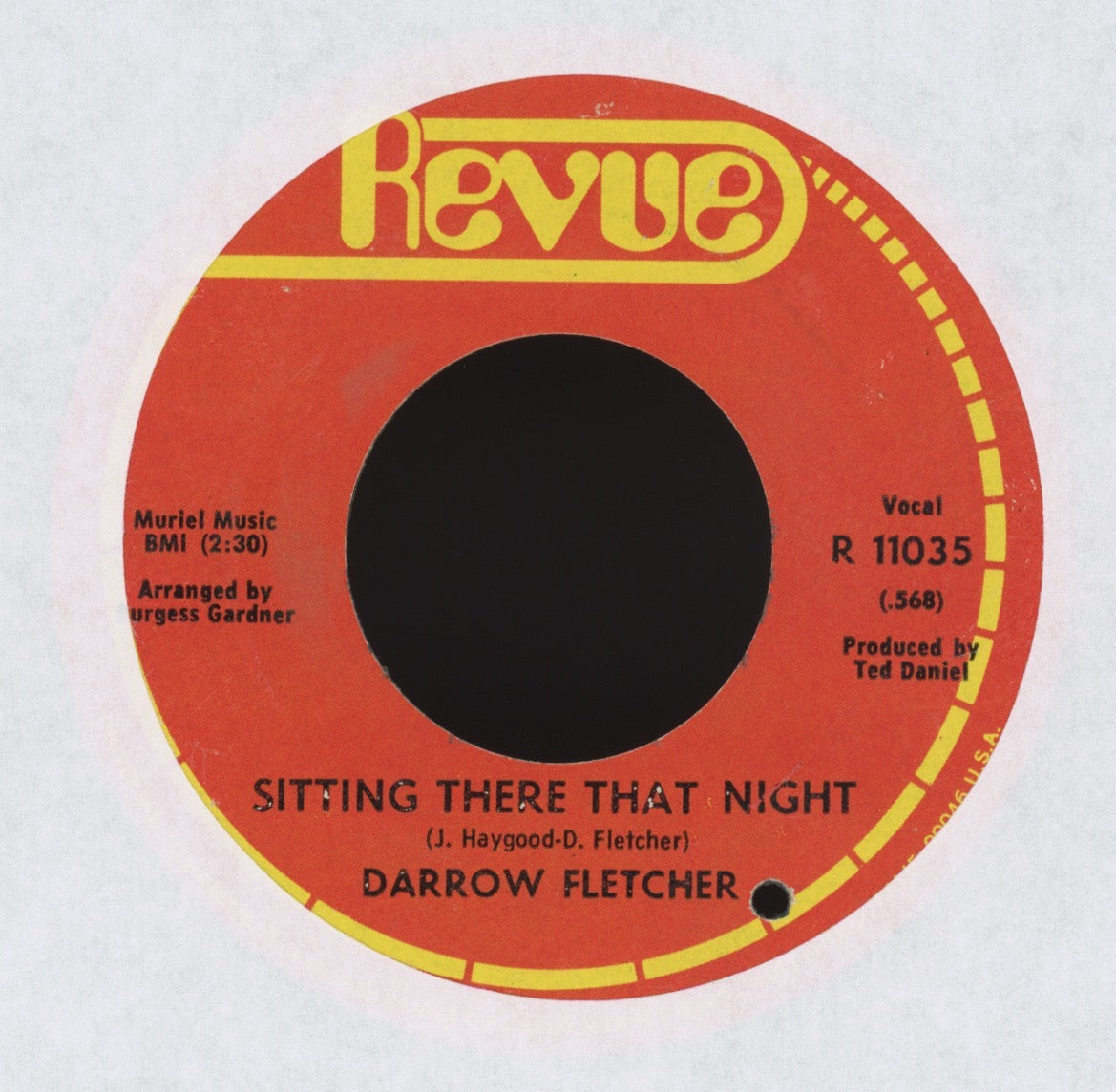 Darrow Fletcher - Those Hanging Heartaches on Revue Soul 45